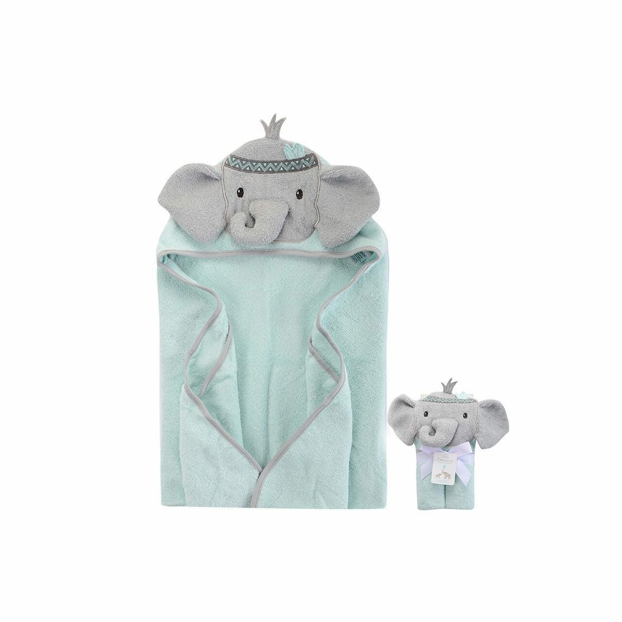 Little Treasure Hooded Towel Tribal Elephant